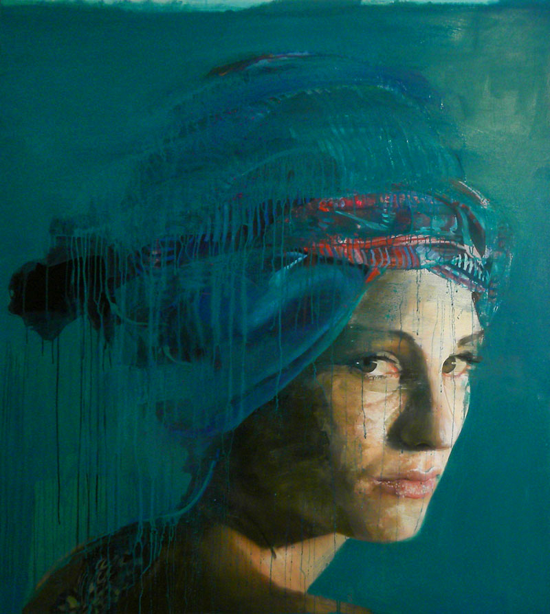Giorgia ( 140 X 150 ) - olio e acrilico su tela / oil and acrylic on canvas - 2014